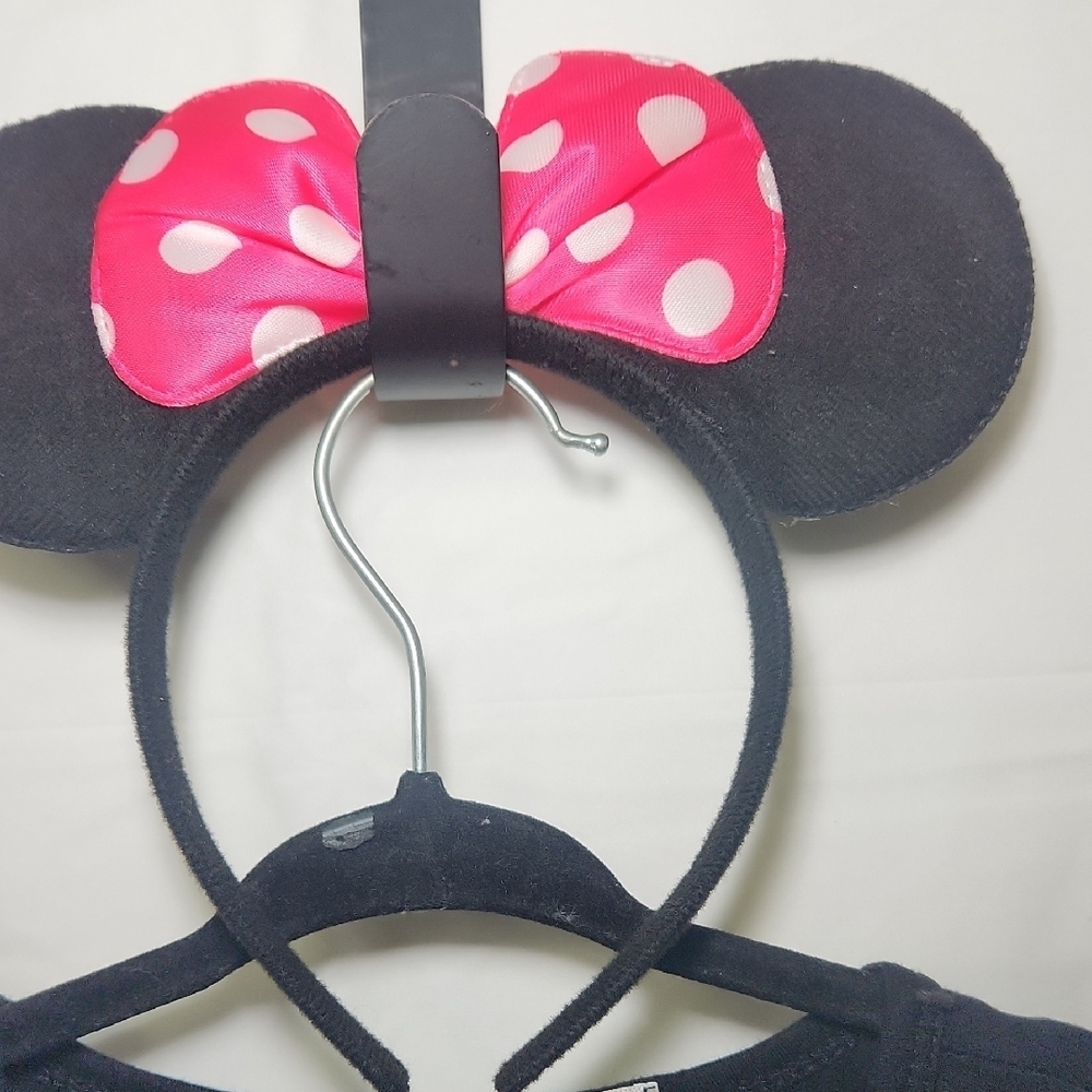 Pink Polka Dot Kids Costume Dress with Headband - Picture 3 of 4